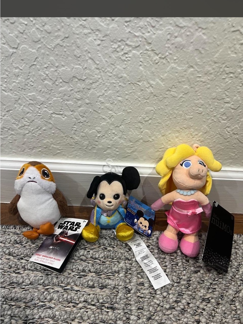 Disney Bundle Nuimos Miss Piggy, Star Wars Porg , Mickey Mouse 50th Anniversary